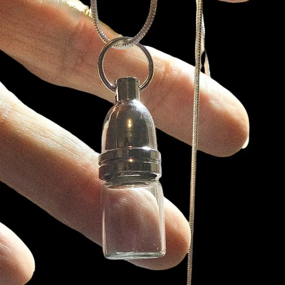 Silver Cap Jug Pendant/Necklace "The Little Jug" - Picture 1 of 2